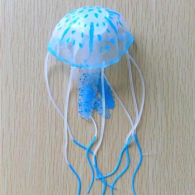 Artificial Jellyfish Aquarium Decoration Aquarium Decoration Pet Clever Blue 
