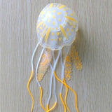 Artificial Jellyfish Aquarium Decoration Aquarium Decoration Pet Clever Orange 