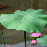 Artificial Lotus Leaf With Long Stem Fish Pond Decoration Fish Pond Decorations Pet Clever 