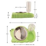 Automatic Dual-drinking Dispenser Non-slip Base﻿ Dog Bowls & Feeders Pet Clever 