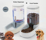 Automatic Pet Drinking Bowl and Feeder Cat Bowls & Fountains Pet Clever Gray Water and Dispenser 