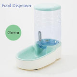 Automatic Pet Drinking Bowl and Feeder Cat Bowls & Fountains Pet Clever Green Food Dispenser 