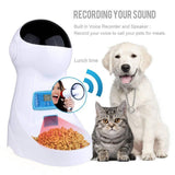 Automatic Pet Food Feeder With Voice Recording Dog Bowls & Feeders Pet Clever 