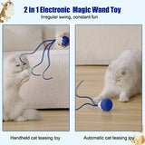 Automatic Silicone Tail Teaser Toy 2 in 1 Cat Pet Clever 