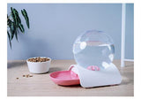 Ball Shape Automatic Water Fountain Dog Bowls & Feeders Pet Clever Pink and White 