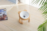 Bamboo Elevated Pet Feeder Cat Bowls & Fountains Pet Clever 2 Single Bowl 