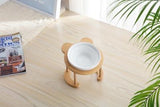 Bamboo Elevated Pet Feeder Cat Bowls & Fountains Pet Clever 3 Single Bowl 