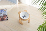 Bamboo Elevated Pet Feeder Cat Bowls & Fountains Pet Clever 4 Single Bowl 