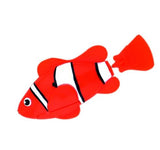 ﻿Battery-Powered Fish Cat Toy Cat Toys Pet Clever Clownfish Red 