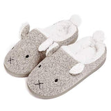 Bear Comfort Plush Anti-Slip Home Slippers Other Pets Design Accessories Pet Clever Gray 6.5-7 
