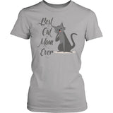 Best Cat Mom Shirt Design T-shirt teelaunch District Womens Shirt Silver XS