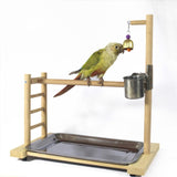 Bird Perches Parrot Playground with Feeder Standing Birds Pet Clever 