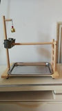 Bird Perches Parrot Playground with Feeder Standing Birds Pet Clever 