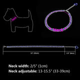 Bling Rhinestone Dog Collar Necklace Dog Leads & Collars Pet Clever 