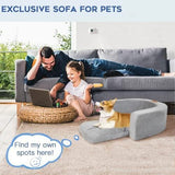 Bolster Sofa Dog Bed with High Density Foam Dog Houses Pet Clever 
