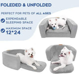 Bolster Sofa Dog Bed with High Density Foam Dog Houses Pet Clever 