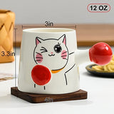 Boxing Cat Cute Coffee Mug 12 OZ Cat Design Accessories Pet Clever 