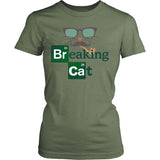 Breaking Cat Shirt Design T-shirt teelaunch District Womens Shirt Fresh Fatigue XS