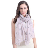 Bull Terrier Dog Print Scarf Dog Pet Clever beige 
