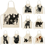 Bulldog Print Kitchen Apron Dog Design Accessories Pet Clever 