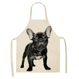 Bulldog Print Kitchen Apron Dog Design Accessories Pet Clever H 