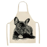 Bulldog Print Kitchen Apron Dog Design Accessories Pet Clever F 