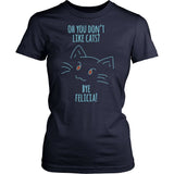 Bye Felicia Cat Shirt Design T-shirt teelaunch District Womens Shirt Navy XS