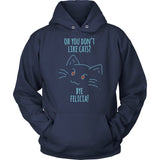 Bye Felicia Cat Shirt Hoodie T-shirt teelaunch Unisex Hoodie Navy S
