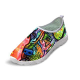 Canvas Design 3D Dog Prints Woman Breathable Shoes Dog Design Footwear Pet Clever 6 5 