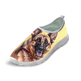 Canvas Design 3D Dog Prints Woman Breathable Shoes Dog Design Footwear Pet Clever 14 5 