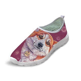 Canvas Design 3D Dog Prints Woman Breathable Shoes Dog Design Footwear Pet Clever 12 5 