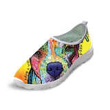 Canvas Design 3D Dog Prints Woman Breathable Shoes Dog Design Footwear Pet Clever 3 5 