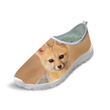 Canvas Design 3D Dog Prints Woman Breathable Shoes Dog Design Footwear Pet Clever 15 5 