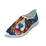 Canvas Design 3D Dog Prints Woman Breathable Shoes Dog Design Footwear Pet Clever 4 5 