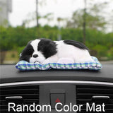 Car Ornament Lovely Plush Dog﻿ Home Decor Dogs Pet Clever Black White 