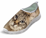 Casual Air Mesh Fabulous Cat Print Walking Shoes Cat Design Footwear Pet Clever US 5 - EU35 -UK3 