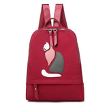 Casual Cute Cat Backpack Cat Pet Clever Red 