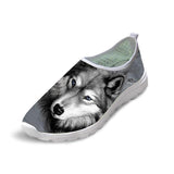 Casual Mesh Shoes 3D Cool Dog Printed Slip-on Dog Design Footwear Pet Clever 1 