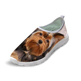 Casual Mesh Shoes 3D Cool Dog Printed Slip-on Dog Design Footwear Pet Clever 5 