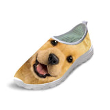 Casual Mesh Shoes 3D Cool Dog Printed Slip-on Dog Design Footwear Pet Clever 8 