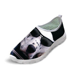 Casual Mesh Shoes 3D Cool Dog Printed Slip-on Dog Design Footwear Pet Clever 6 