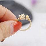 Cat and Fish Adjustable Ring Cat Design Accessories Pet Clever 