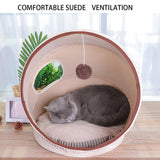 Cat Bed Nest with Hair Ball Cat Beds & Baskets Pet Clever 