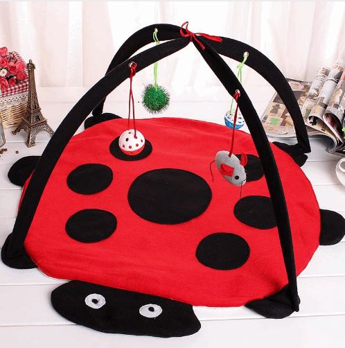 Cat Bed Pad Blanket With Cat Toys Cat Toys Pet Clever Beetle 