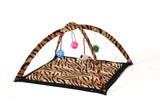 Cat Bed Pad Blanket With Cat Toys Cat Toys Pet Clever Leopard 