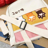 Cat Canvas Crossbody bag Cat Design Bags Pet Clever 