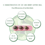 Cat Catnip Molar Teething Ball Toy Cat Care & Grooming Pet Clever 