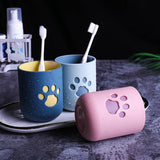 Cat Claw Toothbrush Cup Cat Design Accessories Pet Clever 