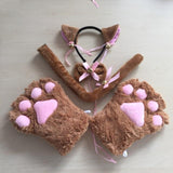 Cat Cosplay Costume Cat Design Accessories Pet Clever brown 