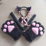 Cat Cosplay Costume Cat Design Accessories Pet Clever gray 